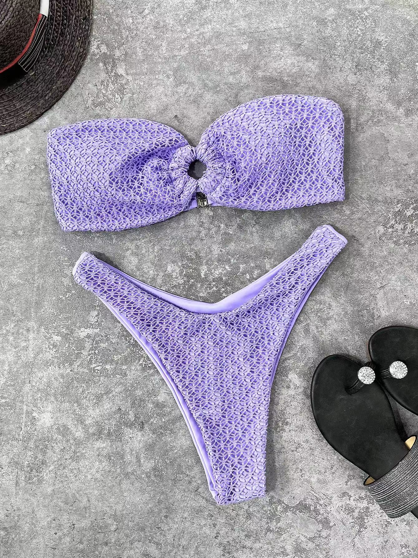 Dockside- Crochet Bandeau Bikini Set