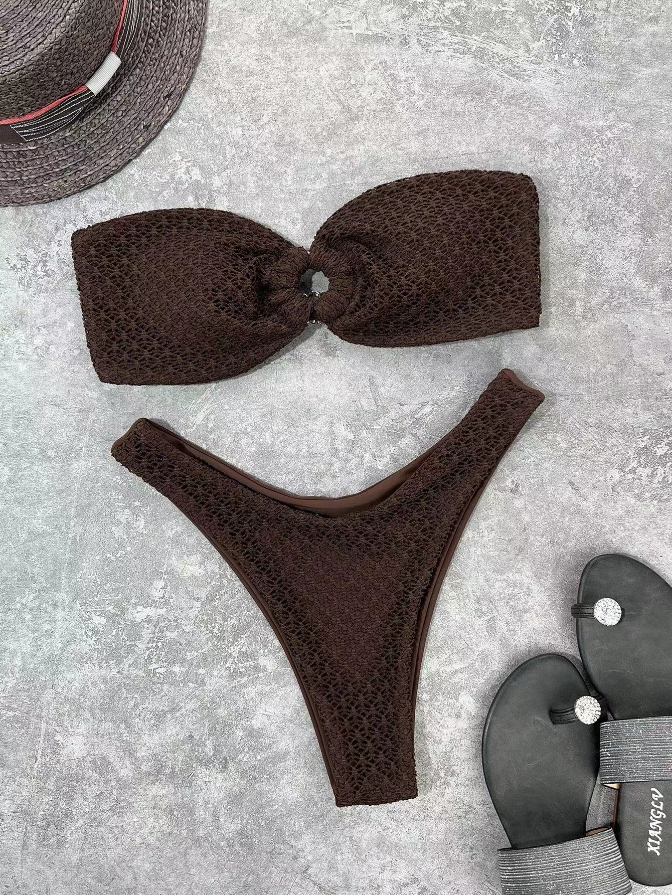 Dockside- Crochet Bandeau Bikini Set