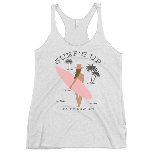 Surfs Up Tank- Light Heather